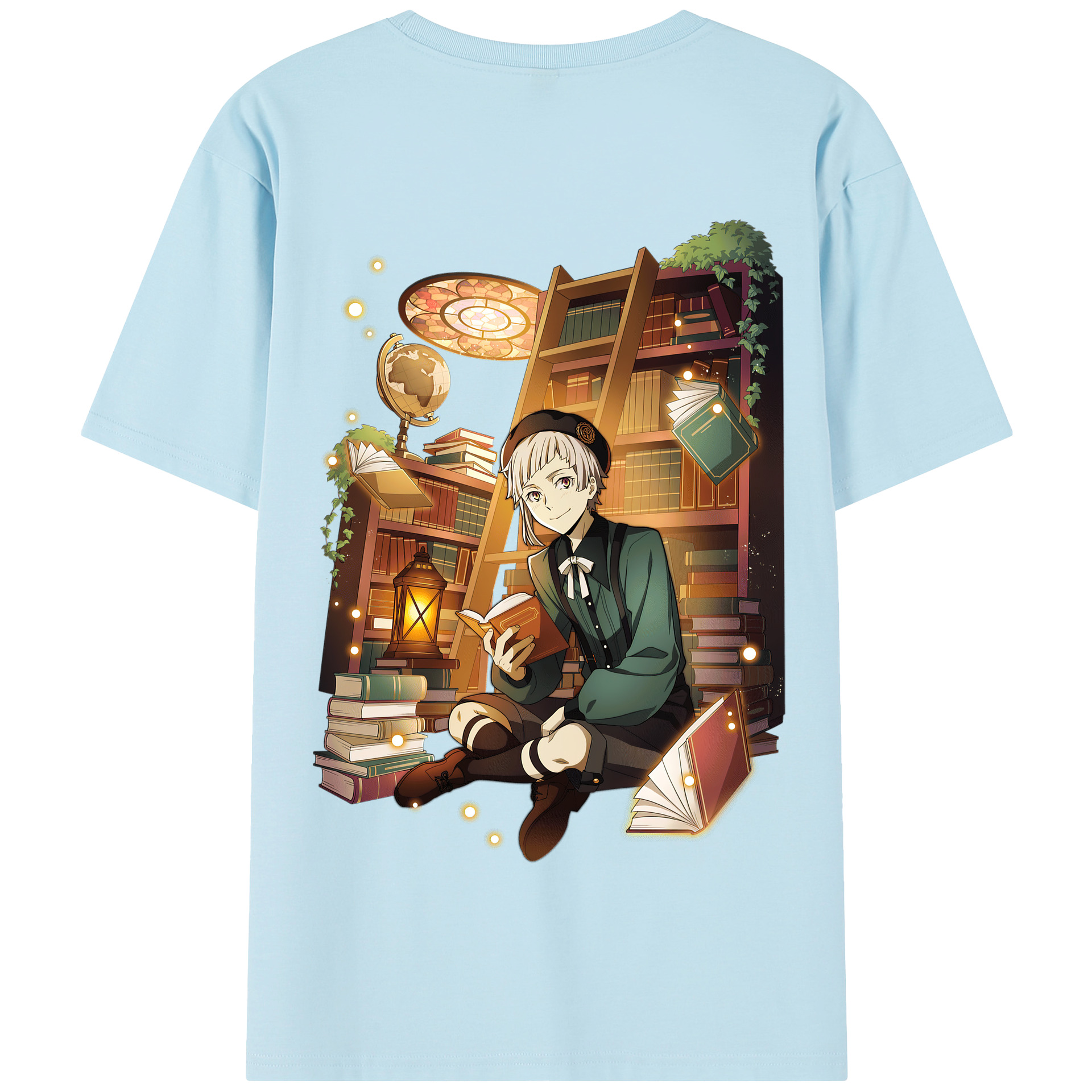 （画像用） 文豪ストレイドッグス Bungo Stray Dogs 綿100％半袖Tシャツ（背面プリント）